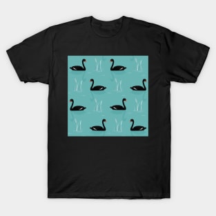 Black swans pattern T-Shirt